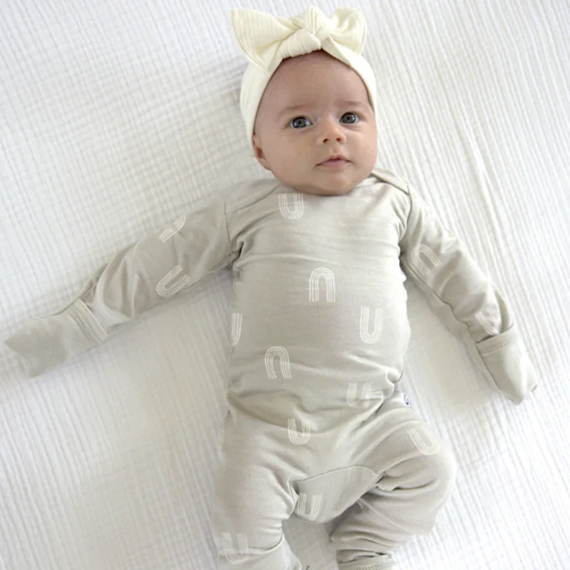 baby fleece pajamas with hand covers