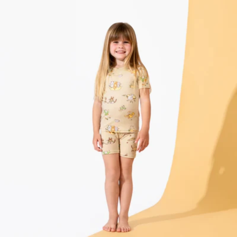 bamboo girls pajamas shorts