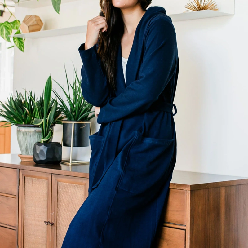 bamboo sweatshirt robe for women