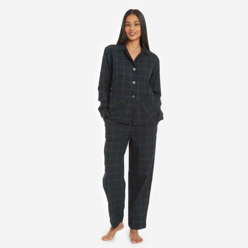 black watch plaid pajamas women's