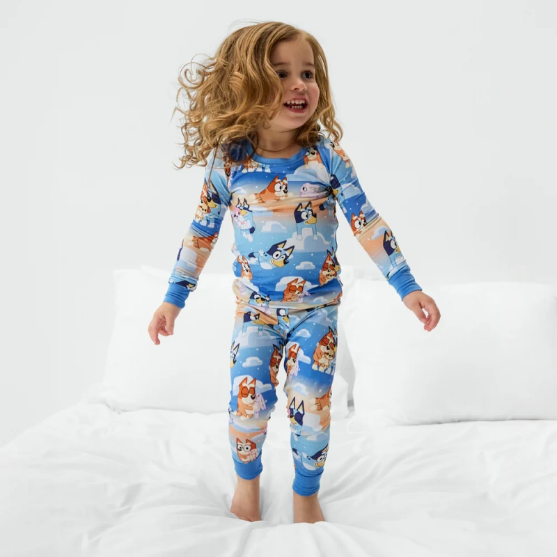bluey viscose pajamas