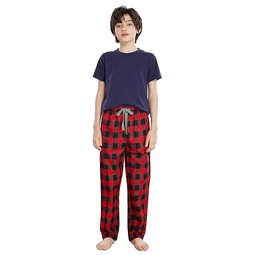 boys cotton flannel pajama pants