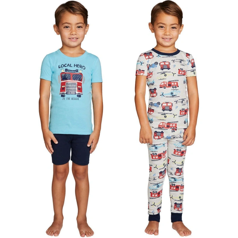boys cotton pajama sets