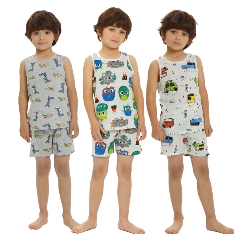 boys pajama set shorts