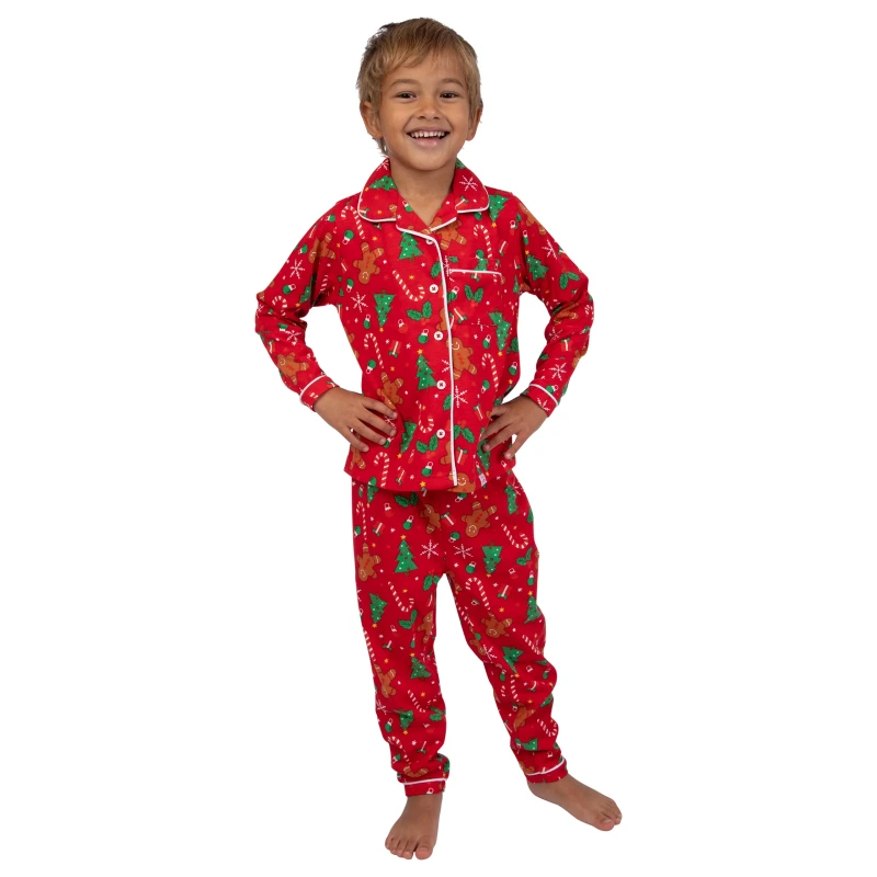 boys red christmas pajamas