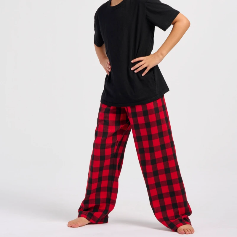 boys red plaid pajama pants