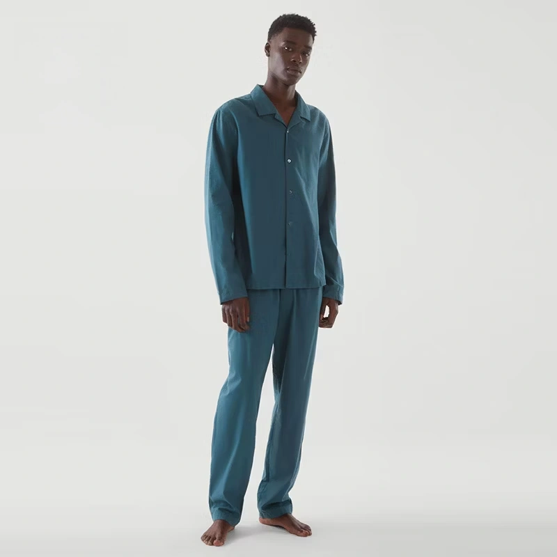 cotton knit pajamas for men