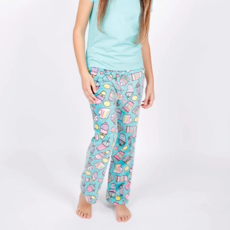 girls fuzzy pajama pants