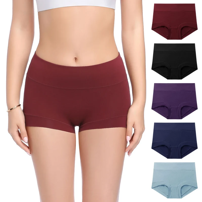 high waisted boy short underwear for women