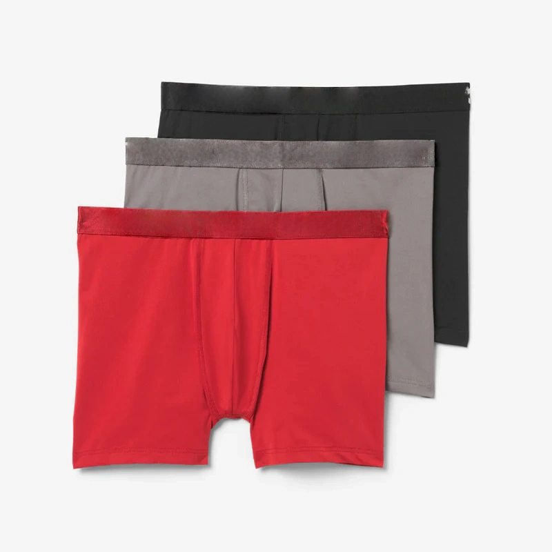 men's 3 pack microfiber stretch boxer briefs underwear