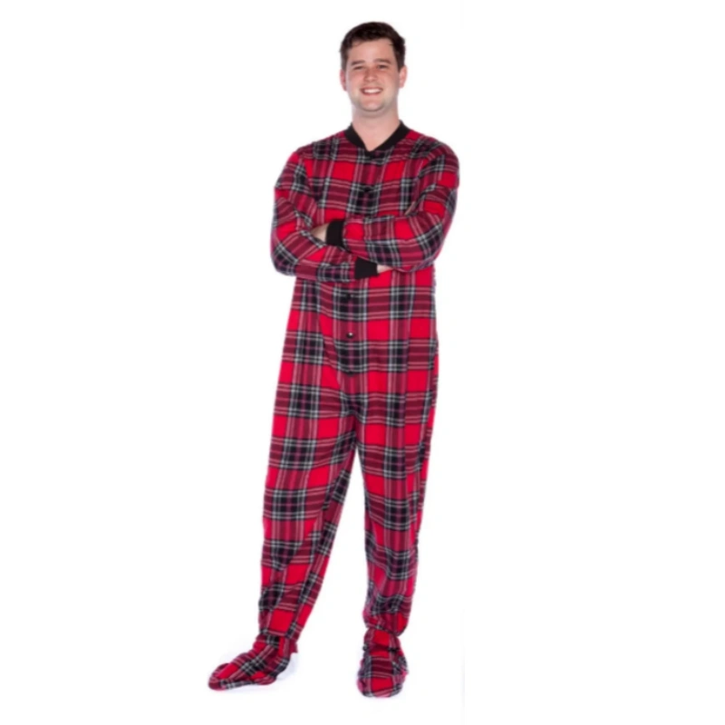 mens 3x footie pajamas