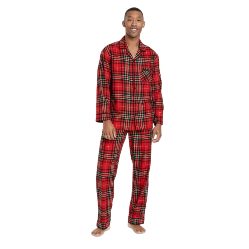 mens christmas fleece pajamas