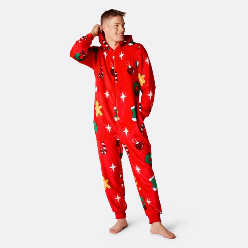 mens christmas pajama onesie