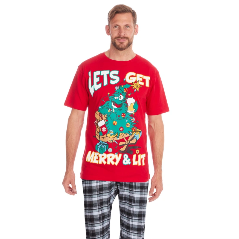 mens christmas pajama shirt