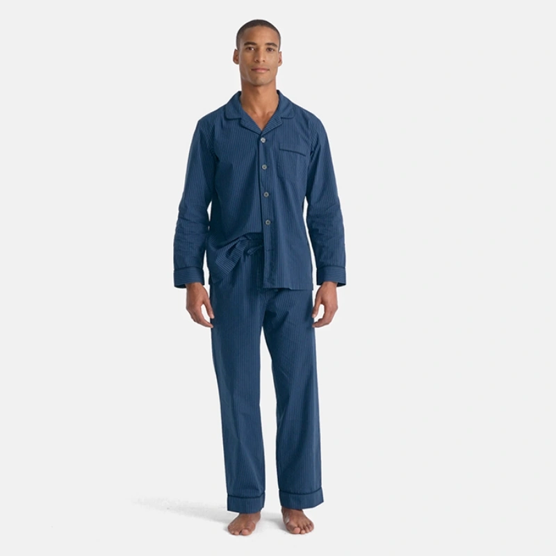 men's cotton pajama sets long sleeve
