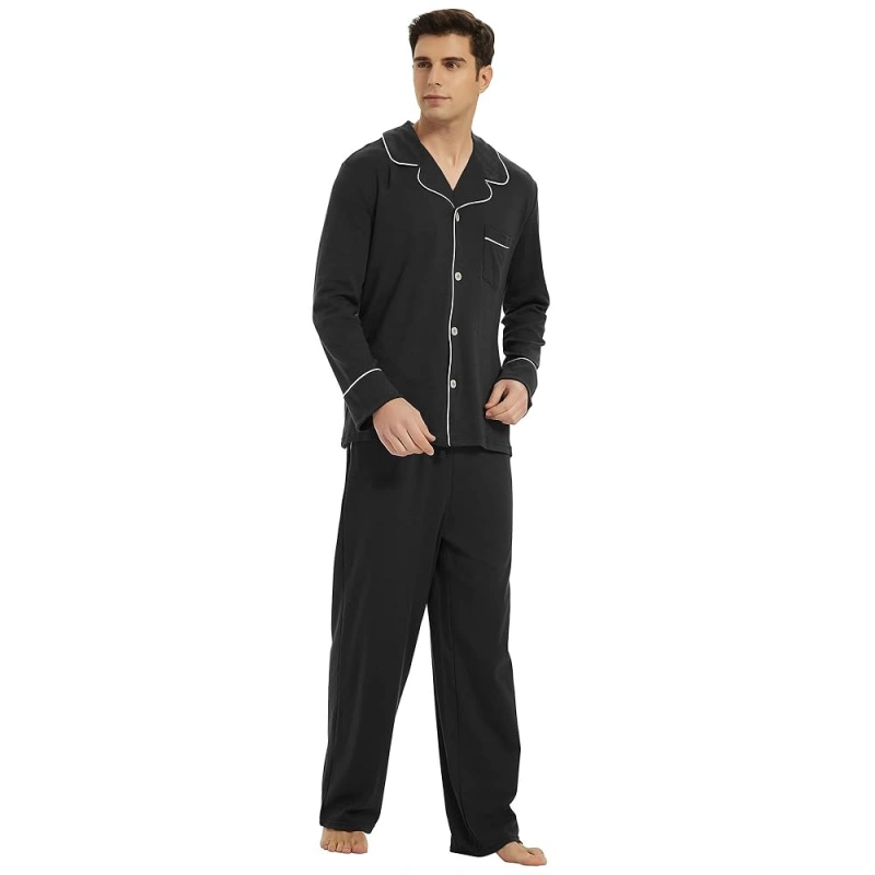 mens cotton pajama sets