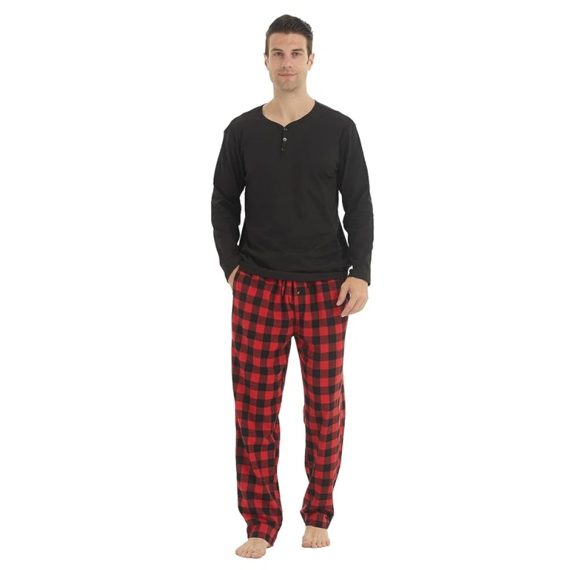 mens flannel christmas pajamas