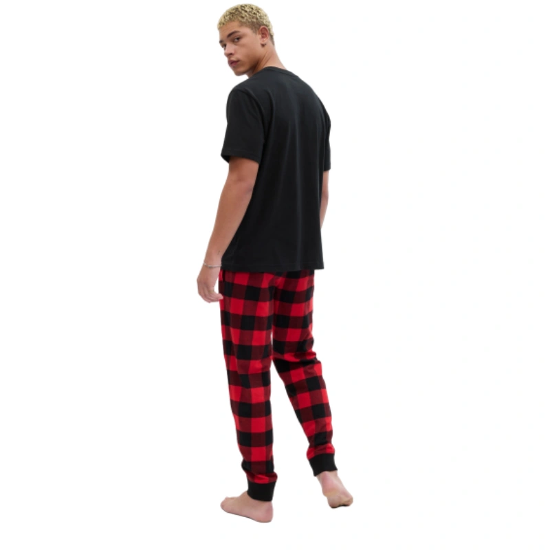 mens flannel jogger pajamas