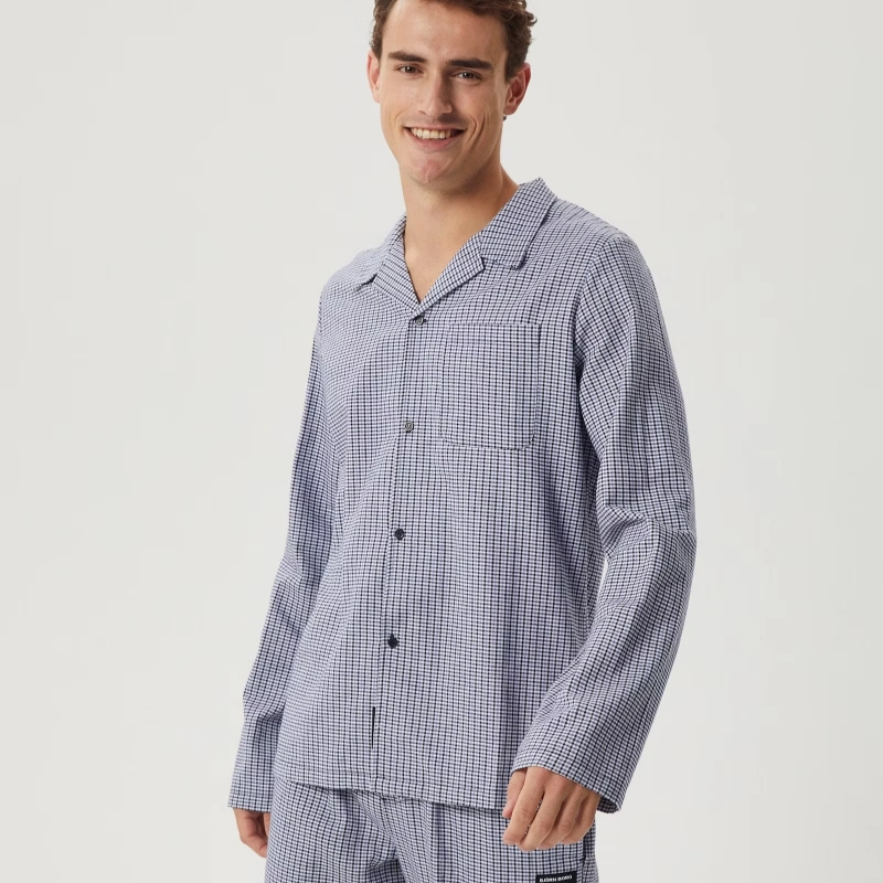 men's flannel pajama tops