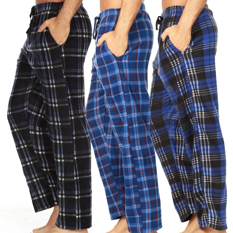 mens fleece pajama pants
