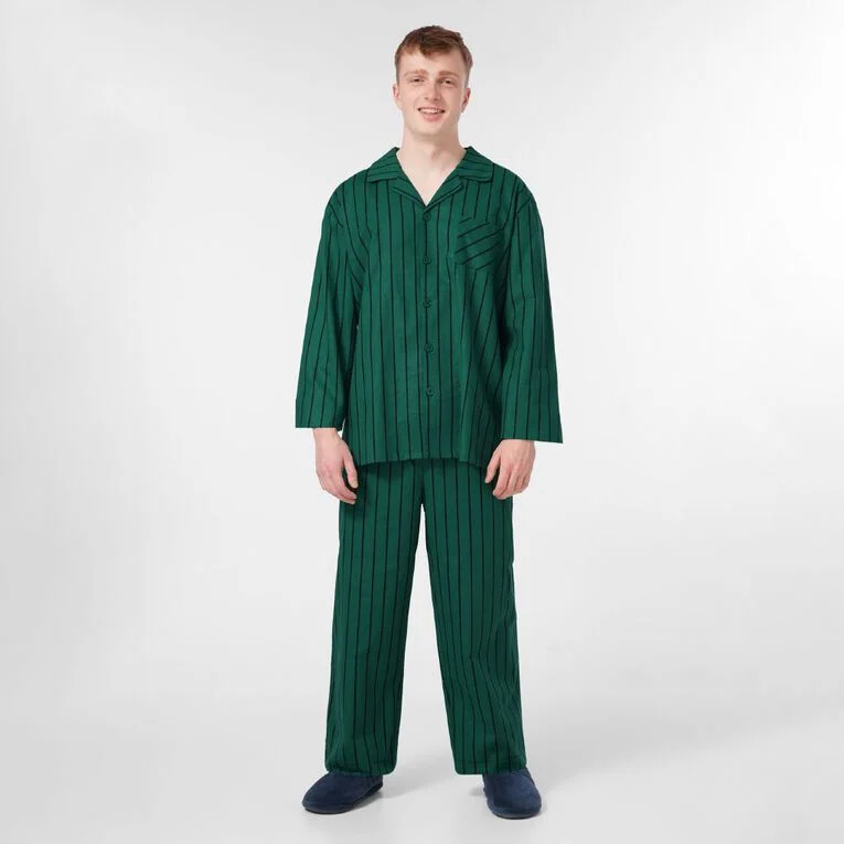 men's green pajama set