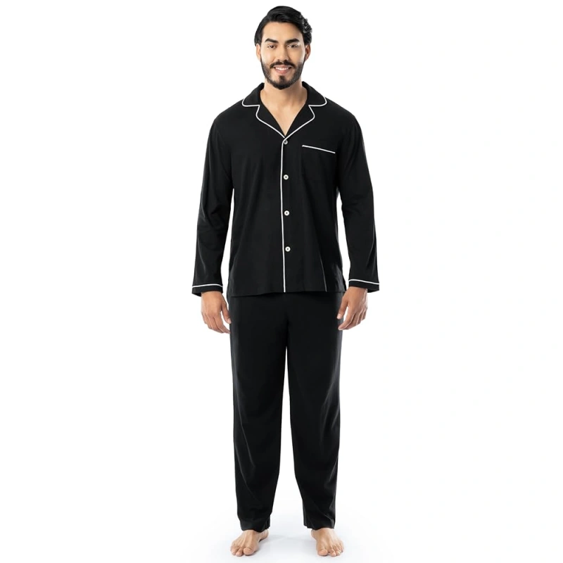mens jersey knit pajamas