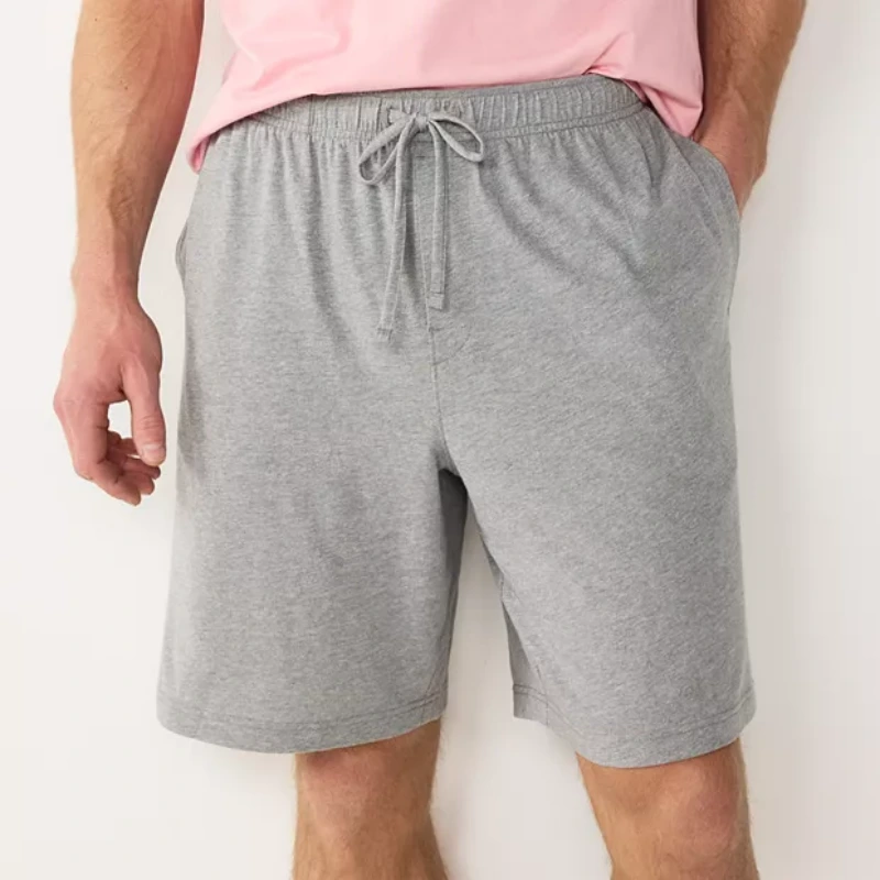 men's knit pajama shorts