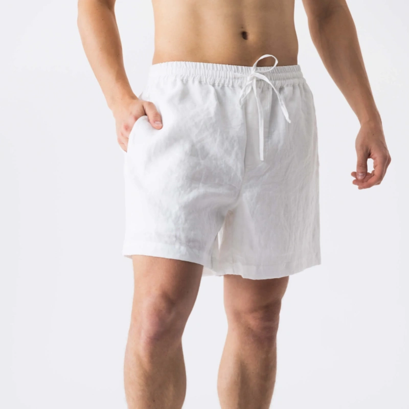 mens linen pajamas shorts