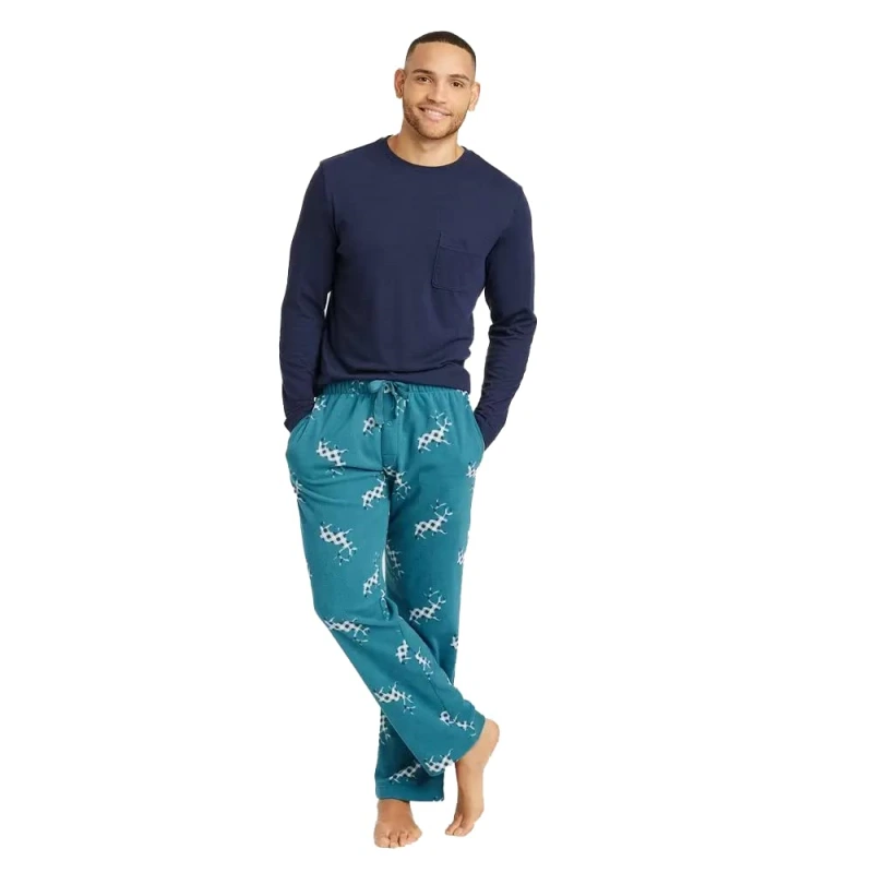mens micro fleece pyjamas