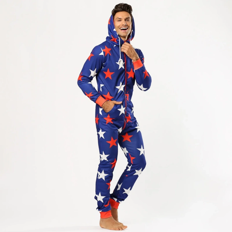 mens onesie pajamas with hood
