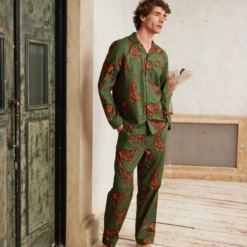 men's organic cotton pajama set