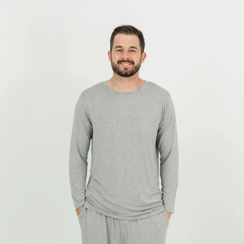 men's pajama shirts long sleeve