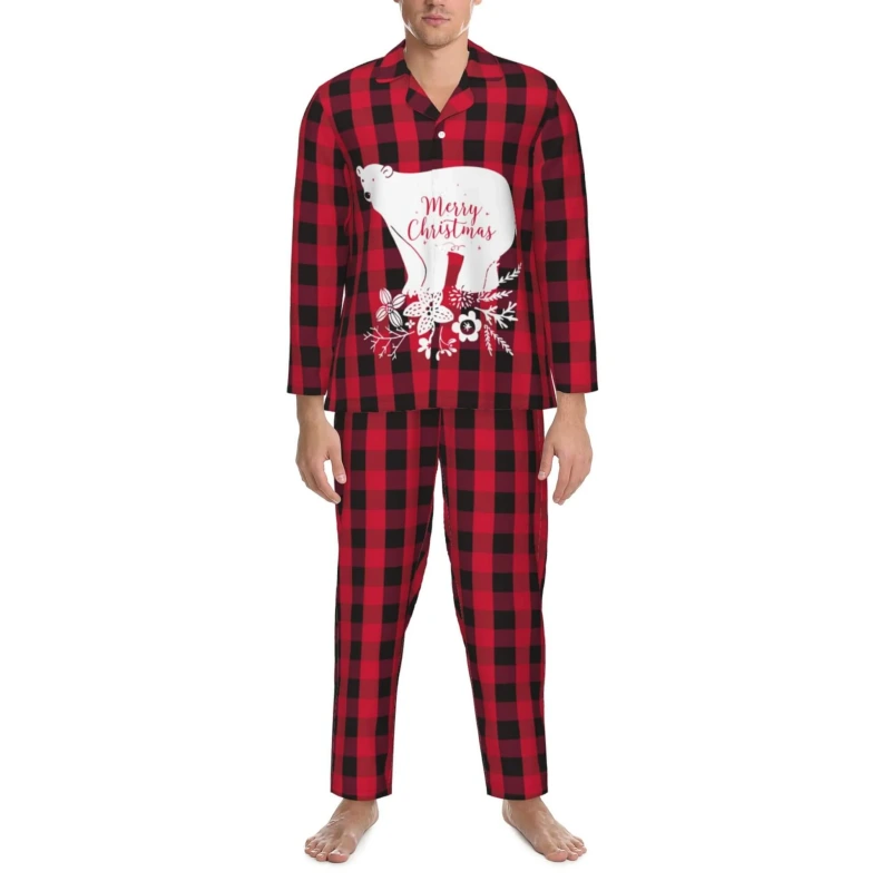 mens plaid christmas pajamas