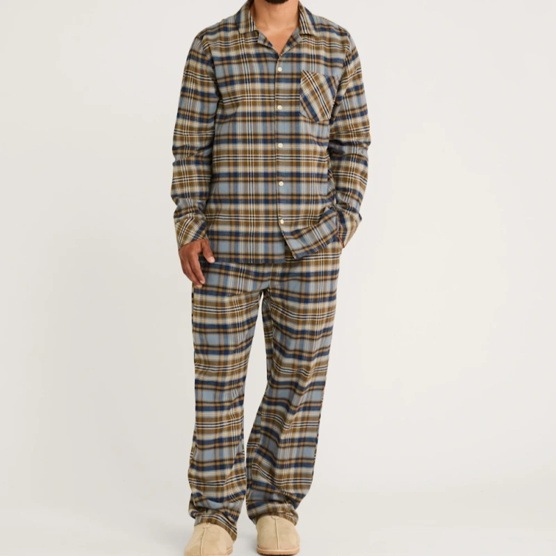 men's scotch plaid flannel pajamas