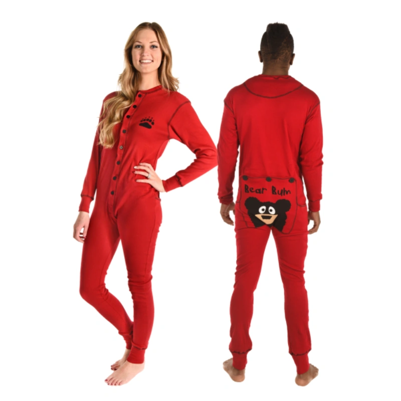 onesie pajamas for adults with flap