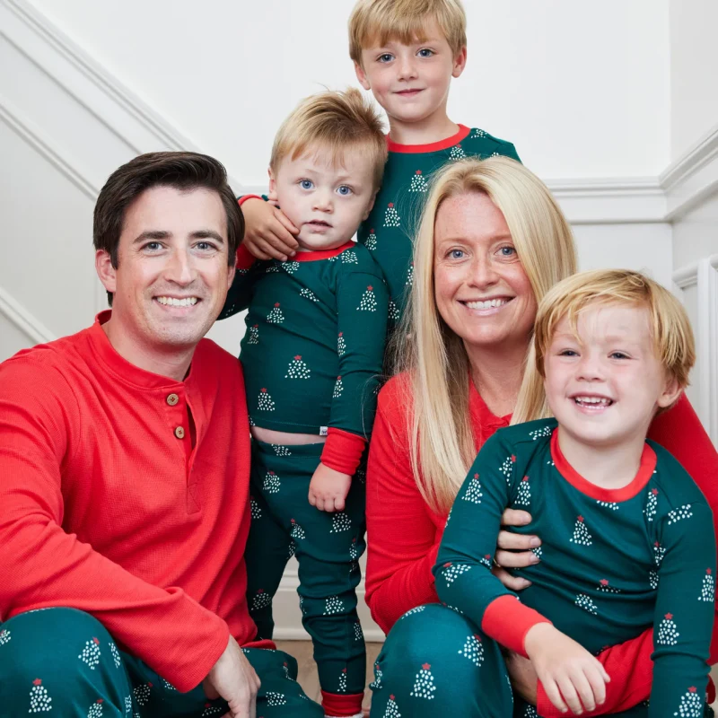 organic cotton family christmas pajamas