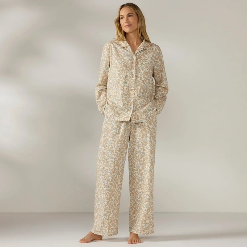 organic cotton pajama set women's