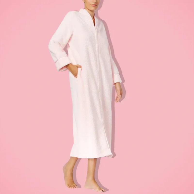 petite sweatshirt robe for women