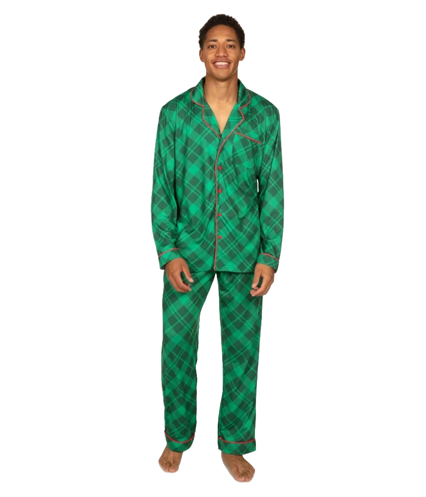 plaid pajamas men