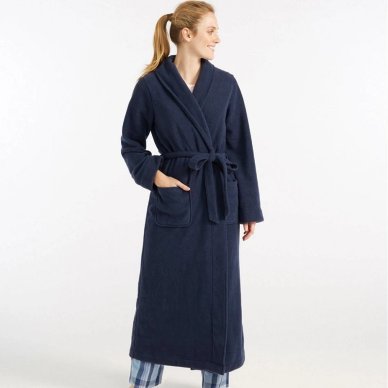 polyester fleece robe