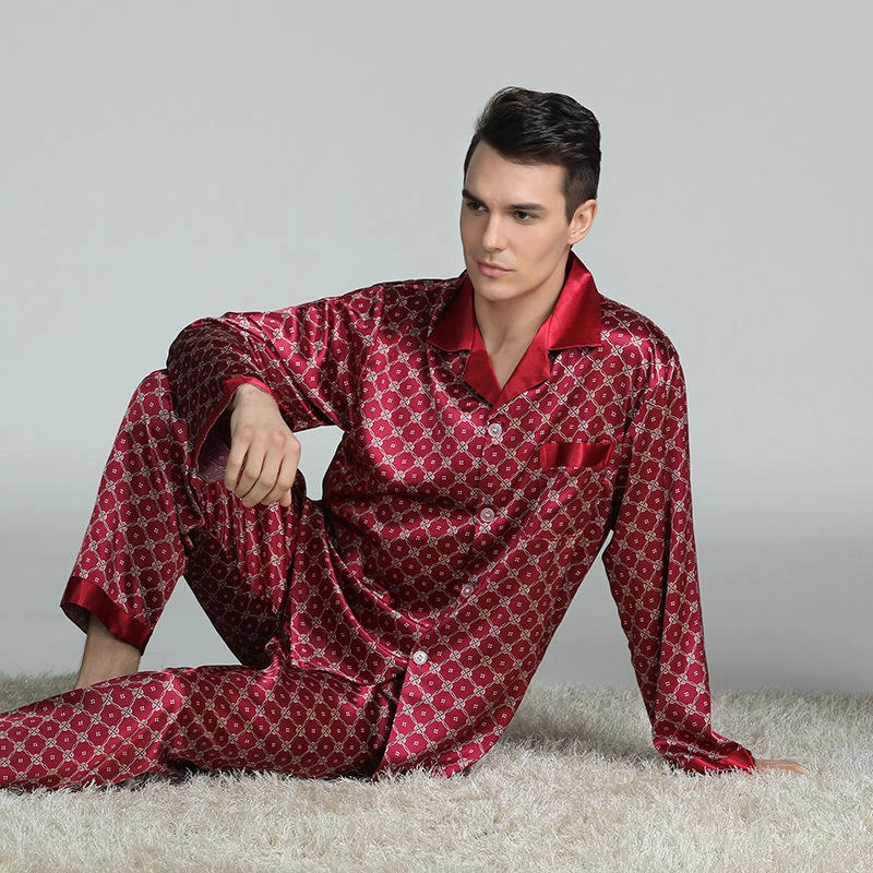 polyester silk pajamas