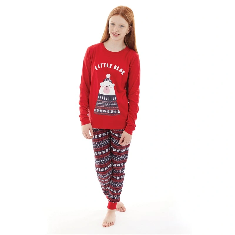 set girls christmas pajamas