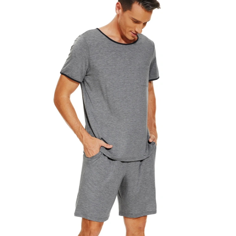 short bamboo mens pajamas