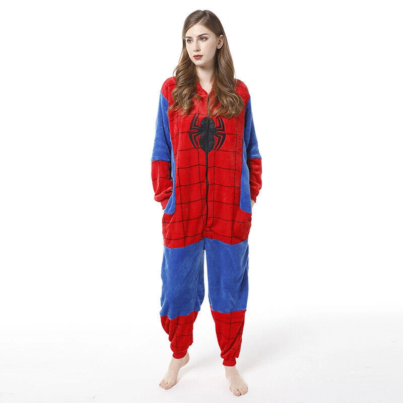 spiderman onesie pajamas for adults