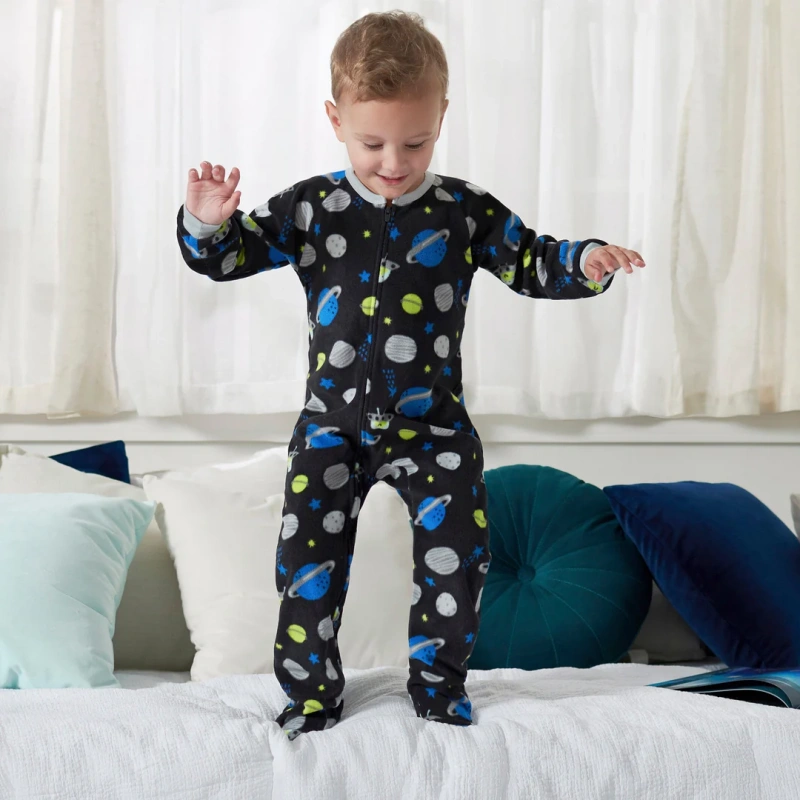 toddler boy fleece pajamas