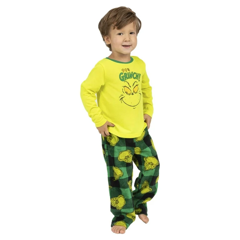toddler boy grinch pajamas