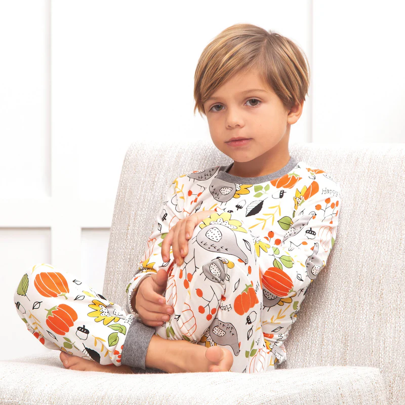 toddler boy thanksgiving pajamas