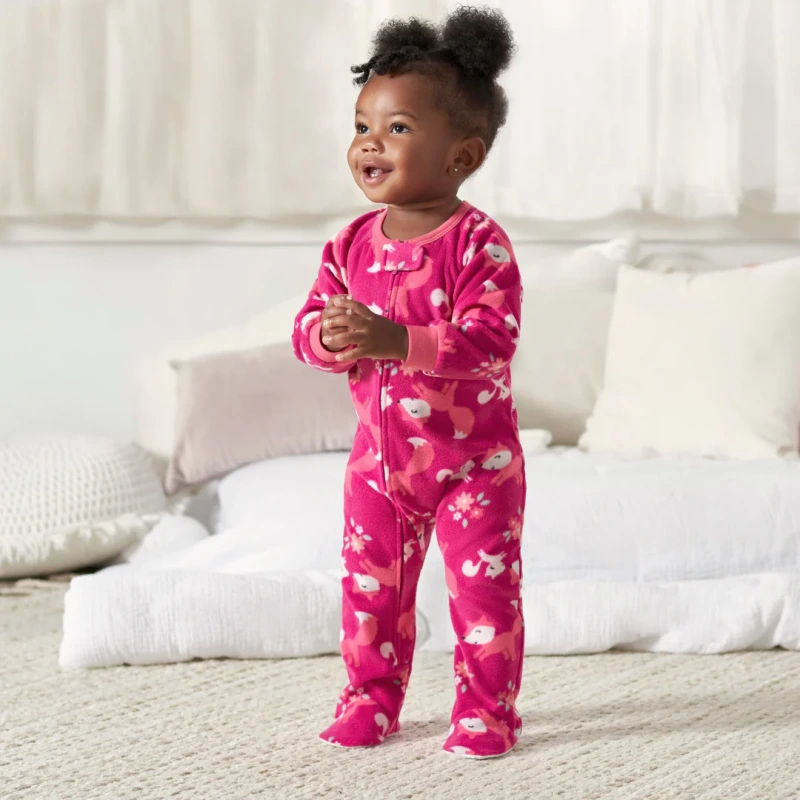 toddler fleece pajamas girl