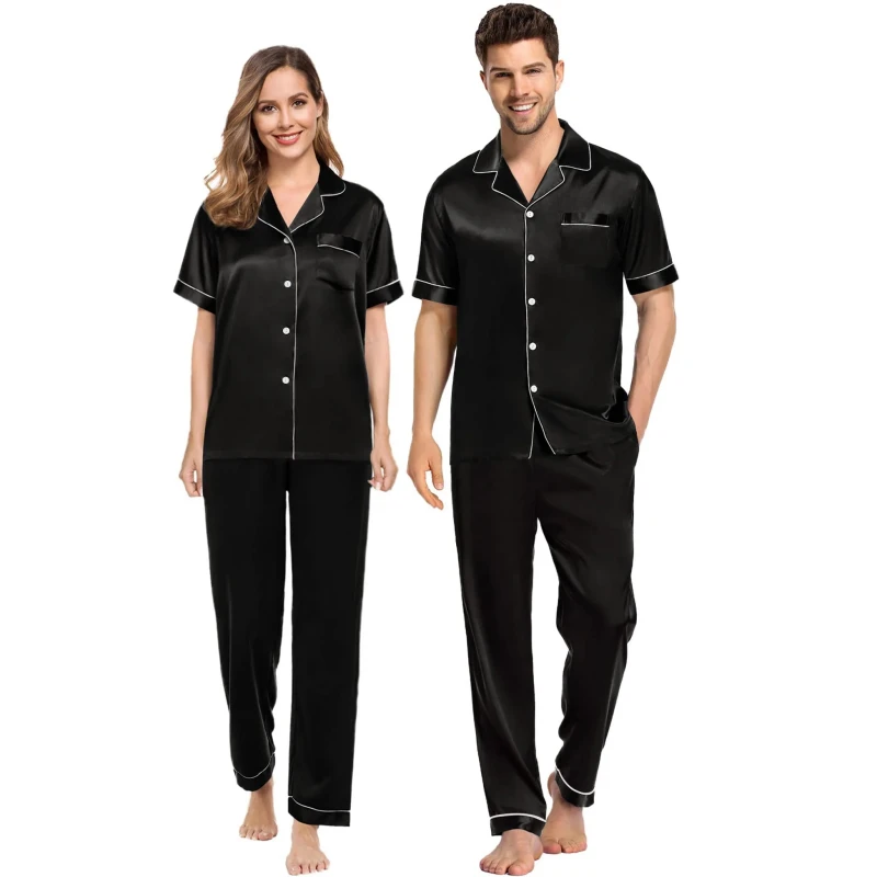 unisex silk pajamas