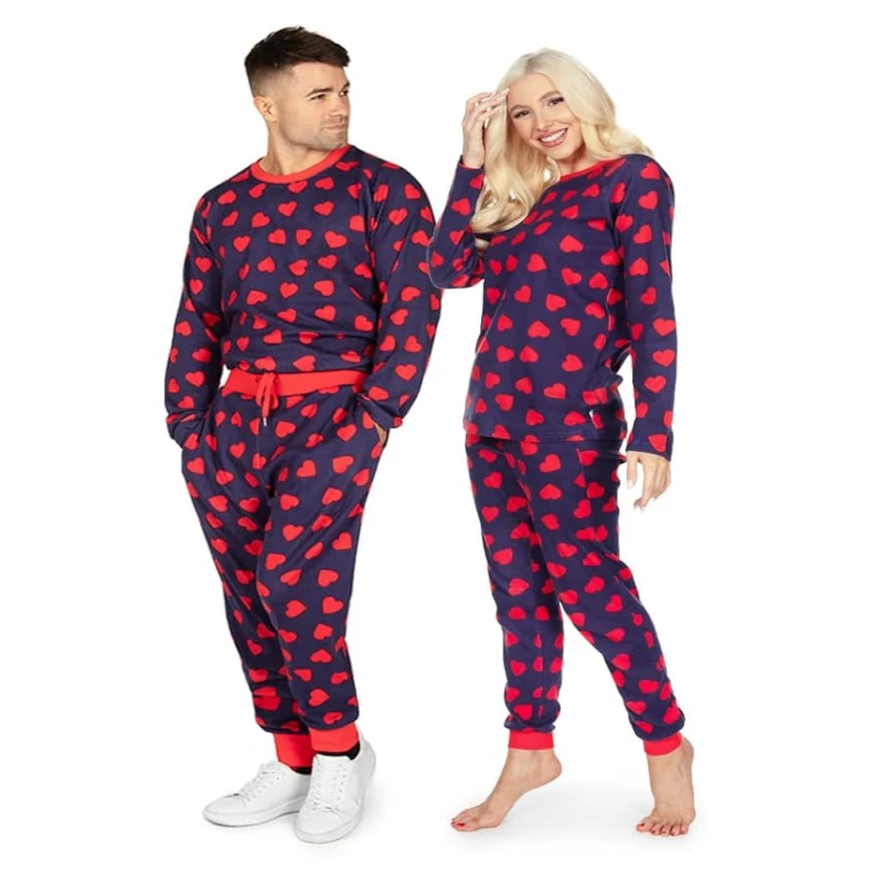 unisex valentines pajamas